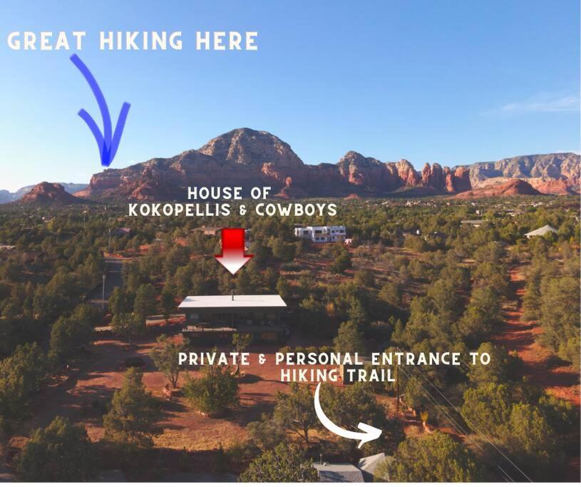 Close To Fresh Creek! Sleeps 12 ~ Amazing Views W/Serene Open Space ~ Hot Tub + Game Room ~ Trails Outside Sedona Extérieur photo