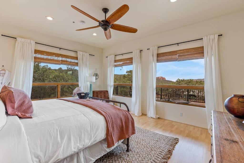 Close To Fresh Creek! Sleeps 12 ~ Amazing Views W/Serene Open Space ~ Hot Tub + Game Room ~ Trails Outside Sedona Extérieur photo